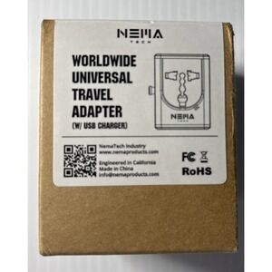 NemaTech Worldwide Universal Travel Adapter USB Charger